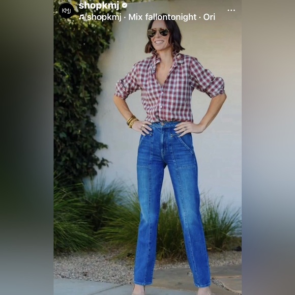 MOTHER NWT Riveting Rambler High Waist Zip Sneak Bending The Rules size 30 - Picture 8 of 11